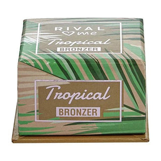 Rival Loves Me Tropikal Bronzer No:01 Waikiki - Chocolate Scented Bronzer Powder for Natural Tan, 6g Rival Loves Me Bronzer for Natural Glow bronzer powder, natural tan, chocolate scented, suitable for all skin types, makeup base, cosmetic, beauty product, travel size, compact makeup, sunless tanning, face bronzer, decolletage bronzer