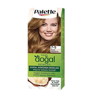 Palette Natural Colors Hair Dye - Açık Karamel (Light Caramel) - Gentle, Natural-Looking Color with Argan Oil Palette Natural Colors Hair Dye - Gentle & Nourishing hair dye, natural hair color, argan oil hair treatment, hair coloring product, natural ingredients hair care, Palette Natural Colors, Açık Karamel, Light Caramel, gentle hair dye, nourishing hair color