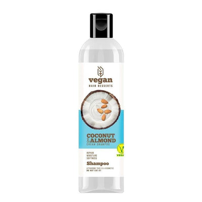 Vegan Hair Dessert Coconut & Almond Cream Shampoo: Deeply Moisturizing, Repairing Vegan Shampoo for Dry, Damaged Hair - 