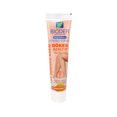 Bioder Hair Removal Cream for Sensitive Skin: Painless, Moisturizing, and Hair Growth Inhibitor - 40ml