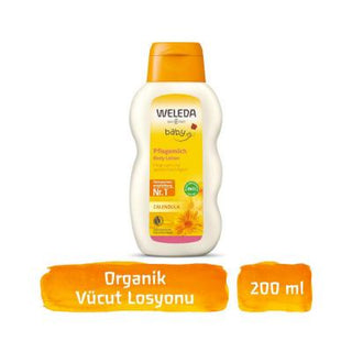 weleda-baby-calendula-moisturizing-lotion-200ml, weleda-baby-lotion-organic-ingredients Weleda Baby Calendula Moisturizing Lotion - 200 ml Weleda Baby Calendula Moisturizing Lotion - 200 ml weleda, baby-lotion, organic, calendula-lotion, moisturizer, soothing-lotion, sensitive-skin, natural-skin-care, baby-care, ai-generated