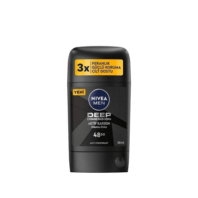 Nivea Men Deep Dimension Deodorant Stick for Men - Long Lasting Odor Protection, 1.69 fl oz