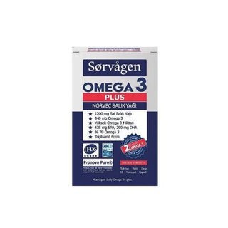 Sorvagen Omega-3 Plus Norwegian Fish Oil Supplement - 60 Soft Capsules for Heart Health & Brain Function Sorvagen Omega-3 Plus Fish Oil Supplement - Heart Health & Brain Support Omega-3 supplement, Norwegian fish oil, EPA and DHA supplement, Soft capsule omega-3, Dietary supplement for heart health, Heart health support, Brain function support, Omega-3 fatty acids, Health and wellness, Dietary supplement, Fish oil supplement, Sorvagen, Cardiovascular health, Cognitive function support