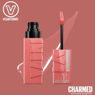 maybelline super stay vinyl ink 100 charmed, long lasting liquid lip color 100 charmed, maybelline liquid lipstick 100 charmed Maybelline New York Super Stay Vinyl Ink - 100 Charmed | Long Lasting Maybelline Super Stay Vinyl Ink - 100 Charmed maybelline, super-stay, vinyl-ink, liquid-lipstick, long-lasting, lip-color, makeup, charmed, ai-generated, beauty