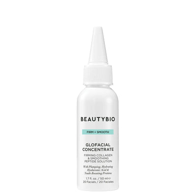 GLOfacial Firming Collagen Concentrate & Smoothing Peptide Solution - Anti-Aging Serum with Hyaluronic Acid