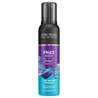 John Frieda Frizz-Ease Curl Reviver - Anti-Frizz Hair Mousse for Curly Hair, 6.76 fl oz John Frieda Frizz-Ease Curl Reviver - Anti-Frizz Hair Mousse curl reviver, anti-frizz hair mousse, John Frieda Frizz-Ease, curl defining hair product, alcohol-free hair styling, curly hair care, wavy hair products, frizz reduction, hair shine, Panthenol, UV filter, non-sticky hair mousse, sensitive scalp hair care