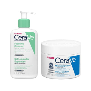 CeraVe Skincare Product Set - Gentle Foaming Cleanser & Moisturizing Cream for Sensitive Skin CeraVe Skincare Set for Sensitive Skin CeraVe skincare, Foaming cleanser, Moisturizing cream, Skincare set, Ceramide skincare products, Gentle skincare routine, Sensitive skin solutions, Skincare for dry skin, Hydrating skincare, Cleansing and moisturizing, Skincare essentials