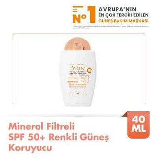 Avene Mineral Sunscreen Cream Tinted SPF50 - Fragrance-Free, Water-Resistant Protection for Sensitive Skin Avene Tinted Mineral Sunscreen SPF50 - Sensitive Skin Friendly mineral sunscreen, tinted sunscreen, sensitive skin sunscreen, SPF50, Avène Thermal Spring Water, fragrance-free sunscreen, water-resistant sunscreen, skincare, sun protection, daily use sunscreen, face and neck sunscreen, natural finish sunscreen