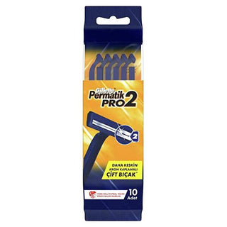 Permatik Razor Blades Pro 2 10-Pack - Sharp, Durable Replacement Blades for Smooth Shaving Permatik Pro 2 Razor Blades 10-Pack - Sharp & Durable Permatik Traş Bıçağı Pro 2, Razor Blades 10 Pack, Shaving Blades, Replacement Razor Blades, Permatik Pro 2 Blades, Shaving Essentials, Bulk Razor Blades, Men's Grooming, Personal Care, Shaving Accessories