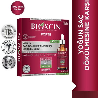 Bioxcin Forte Hair Loss Serum - Herbal Hair Growth Serum with Biotin & Arginine - Strengthens, Revitalizes, & Thickens H