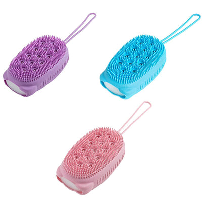 The Bath Bunny Silicone Body Scrubber: Gentle Exfoliating Bath Sponge for Deep Cleansing & Radiant Skin - Silicone Bath 