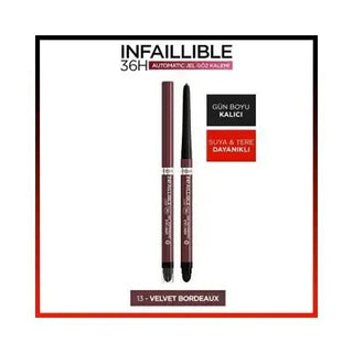 L'Oreal Paris Infaillable Automatic Gel Eyeliner - Velvet Bordeaux, Long-Lasting, Smudge-Proof Burgundy Eye Makeup L'Oreal Velvet Bordeaux Gel Eyeliner | Long-Lasting, Smudge-Proof gel eyeliner, automatic eyeliner pencil, burgundy eyeliner, velvet bordeaux eyeliner, long-lasting eyeliner, water resistant eyeliner, Loreal eyeliner, eye makeup, smudge proof eyeliner, eyeliner, eye liner, burgundy eye makeup, velvet bordeaux eye makeup, long lasting eye liner, water resistant eye liner, Loreal eye liner, smudg