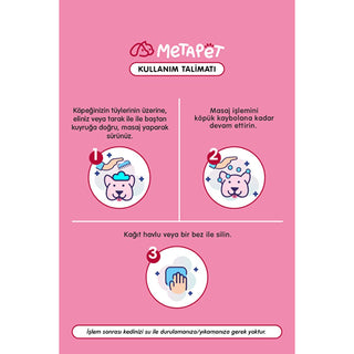 Metapet Natural Dry Shampoo for Dogs - 200ml, Organic, pH Balanced for Sensitive Skin, Puppy Friendly Natural Dry Shampoo for Dogs - Metapet Natural Dog Shampoo, Organic Pet Grooming, Dry Shampoo for Dogs, Puppy Grooming Products, Waterless Dog Cleaning, Sensitive Skin Dog Care, Natural Pet Care, Organic Dog Shampoo, Dog Grooming Essentials, Pet Grooming Solutions