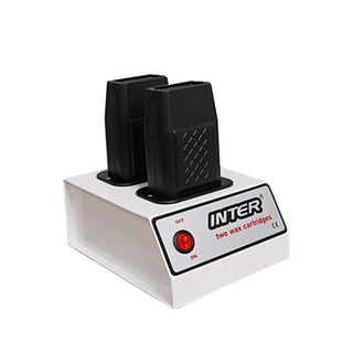 Inter Wax Warmer - Dual Cartridge Hair Removal Device for Beauty Professionals Inter Wax Warmer - Dual Cartridge for Professionals Wax warmer, Hair removal device, Beauty equipment, Dual cartridge wax heater, Salon wax warmer, Beauty professionals, Hair removal solutions, Efficient beauty routine, Compact beauty device, Portable wax warmer