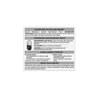 Garnier Daily Moisturizing Cream for Oily Skin - Garnier Saf Kömür Matlaştırıcı Nemlendirici Krem 50ml Garnier Saf Kömür Daily Moisturizing Cream - Oil Control & Hydration Garnier Saf Kömür, Matlaştırıcı Nemlendirici Krem, Vegan nemlendirici, Yağlı cilt nemlendiricisi, Niasinamid AHA BHA nemlendirici, Daily Moisturizing Cream, Oily Skin Care, Vegan Skincare, Cruelty-Free Skincare, Gel Moisturizer, Activated Charcoal Skincare, Gliserin Nemlendirici, Skincare for Oily Skin, Matte Finish Moisturizer