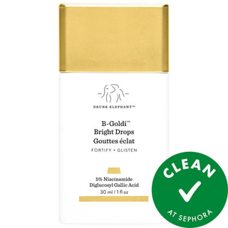 Drunk Elephant B-Goldi Illuminating Serum with 5% Niacinamide - Vegan, Cruelty-Free Skincare for Even Skin Tone & Radiance B-Goldi Illuminating Serum - Niacinamide for Even Skin Tone Niacinamide serum, Illuminating serum, Vegan skincare, Cruelty-free skincare, Hyperpigmentation treatment, Dark spot correction, Anti-aging serum, Brightening serum, Skincare for normal skin, Skincare for dry skin, Skincare for combination skin, Skincare for oily skin, Drunk Elephant, Clean skincare, Radiant skin, Even skin ton