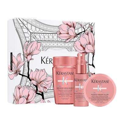 Kerastase Chroma Absolu Discovery Spring Box Set - Luxury Hair Care for Colored Hair