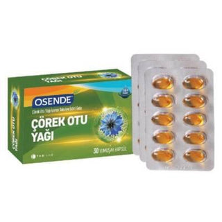 osende-black-seed-oil-softgels-packaging, osende-black-seed-oil-softgel-closeup Osende Black Seed Oil - 30 Softgels Osende Black Seed Oil - 30 Softgels osende, black-seed-oil, softgels, natural-supplement, health, wellness, essential-fatty-acids, cold-pressed, ai-generated, nutritional-support