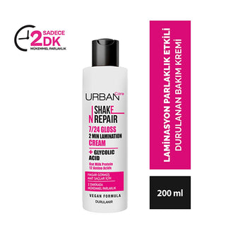 Urban Care Shake N Repair: Gloss Lamination Hair Treatment for Damaged Hair | Vegan, Shine Enhancing with Amino Acids & Oat Milk Protein Urban Care: Gloss Hair Treatment for Damaged Hair| Vegan hair gloss treatment, damaged hair repair, vegan hair care, shine enhancing hair treatment, smooth hair treatment, gloss lamination hair, amino acid hair treatment, oat milk protein hair treatment, hair treatment, hair mask, hair shine, hair repair, vegan beauty, cruelty-free, hair care, dry hair, dull hair, hair hyd