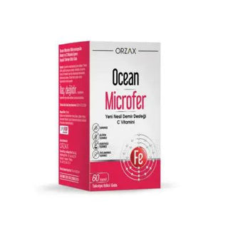 Orzax Ocean Microfer 60 Capsules - Iron Supplement for Healthy Iron Levels Orzax Ocean Microfer 60 Capsules - Best Iron Supplement Iron Supplement, Dietary Supplement, Lipofer, Microencapsulated Iron, Iron Deficiency Support, Health Supplements, Nutrition, Wellness, Dietary Health, Iron Deficiency, Fatigue Relief, Health Conscious, Supplement for Adults, Supplement for Children Over 11
