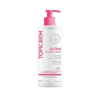 Topicrem Ultra Moisturizing Body Milk - Gentle, Non-Comedogenic Hydration for Dry Skin - 500ml