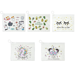 Eklips Transparent Makeup Bag with Assorted Designs - Compact, Versatile Storage for Cosmetics & Travel Essentials Eklips Transparent Makeup Bag - Compact & Versatile Cosmetic Storage Makeup Bag, Transparent Storage, Cosmetic Case, Travel Accessories, Organizer Bag, Compact Storage, Versatile Storage, Cosmetics, Makeup Essentials, Travel Essentials, Beauty Products, Women's Accessories, Gift Ideas