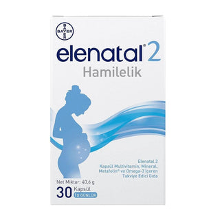 Elenatal Pregnancy Multivitamin Supplement with Omega-3 - Prenatal Vitamins for Expectant Mothers
