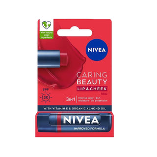 Nivea Lip and Cheek Balm SPF30 - Multifunctional Moisturizing Color with UV Protection Nivea Lip & Cheek Balm SPF30 - Moisturizing Color & UV Protection Lip balm with SPF, Multifunctional beauty product, Colored lip care, Cheek balm, Nivea lip balm, Moisturizing lip care, UV protection, Compact beauty products, On-the-go beauty, Natural color enhancement, Hydrating cheek tint, Travel-friendly cosmetics, Beauty routine simplification, Skin protection, Cosmetic innovation