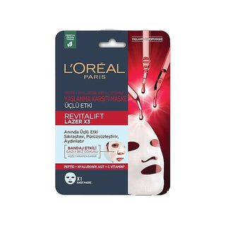 Loreal Paris Revitalift Lazer X3 Anti-Aging Face Mask - Revitalizing Facial Treatment for Wrinkle Reduction, 28g Loreal Paris Revitalift Lazer X3 Anti-Aging Face Mask - 28g Loreal Paris Revitalift, Anti-aging face mask, Revitalizing facial mask, Lazer X3 skincare, Anti-wrinkle treatment mask, Skincare, Facial mask, Wrinkle reduction, Anti-aging skincare, Face mask, Revitalift, Lazer X3, Loreal Paris, Skincare products, Anti-aging treatment, Facial skincare, Mask for wrinkles
