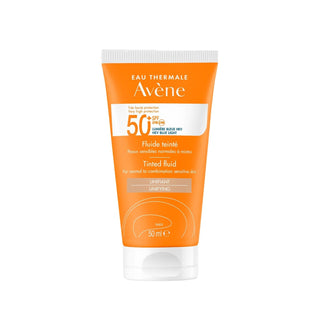 Avene Tinted Sunscreen Fluide SPF 50+ for Normal & Combination Skin - 50ml Avene Tinted Sunscreen SPF 50+ - Normal & Combination Skin Avene sunscreen, tinted sunscreen, SPF 50+ sunscreen, normal skin sunscreen, combination skin sunscreen, sun protection, dermatological skincare, sensitive skin products, cosmetic sunscreen, daily sun protection, travel size sunscreen, gentle sunscreen, non-irritating sunscreen