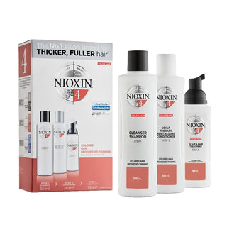 Nioxin Hair Care Set for Colored Hair - Intensive Hair Loss Prevention & Treatment Nioxin 4 Hair Care Set for Colored Hair Nioxin 4, Hair loss treatment for colored hair, Colored hair care set, Intensive hair loss prevention, Large size hair care products, Hair care for colored hair, Hair loss solution, Nioxin hair care, Colored hair treatment, Hair care routine, Hair loss prevention, Hair care set, Colored hair care, Nioxin products