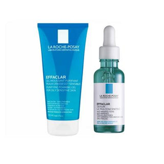 La Roche-Posay Effaclar Acne Treatment Kit: Pore Minimizing Serum & Salicylic Acid Cleanser for Oily, Blemish-Prone Skin La Roche-Posay Effclar: Acne Treatment for Clear, Oily Skin La Roche Posay Effaclar, acne treatment set, oily skin skincare, pore minimizing serum, blemish control, salicylic acid cleanser, exfoliating face serum, hypoallergenic skincare, oil free face wash, skin clarifying set, acne treatment, oily skin, blemishes, pores, salicylic acid, exfoliating, hypoallergenic, skincare, face wash, 