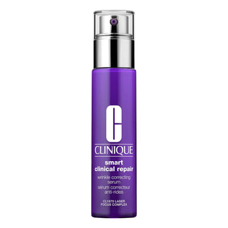 Clinique Smart Clinical Repair Wrinkle Correcting Serum - Anti-aging Retinoid & Peptide Serum for Fine Lines Clinique Smart Clinical Repair Serum - Anti-aging & Wrinkle Correction anti-aging serum, wrinkle correcting serum, Clinique Smart Clinical Repair, retinoid serum, peptide serum, skincare, fine lines, wrinkles, dryness, normal skin, dry skin, combination skin, oily skin, serum formulation, gentle, non-irritating, CL1870 Laser Focus Complex, hyaluronic acid, collagen boost, smooth skin, firm skin, plum