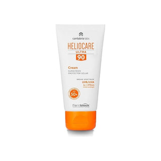 Heliocare Ultra 90 Cream SPF 50+ 50ml Sunscreen for Face and Body - High UVA/UVB Protection Heliocare Ultra 90 Cream SPF 50+ - High UVA/UVB Protection High SPF sunscreen, Sunscreen cream for face and body, UVA/UVB protection, Fernblock sunscreen, SPF 50+ skincare, Sunscreen for sensitive skin, Daily sun protection, Advanced skincare, Mineral sunscreen, Anti-aging skincare