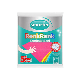 smarter cleaning cloth set in various colors, super absorbent cleaning cloths in use, color-coded cleaning cloths for easy organization Smarter Cleaning Cloth Set - 5 Pack | Super Absorbent Smarter Cleaning Cloth Set - 5 Pack | Super Absorbent cleaning-cloths, smarter-brand, color-coded-cleaning, multi-purpose-cloths, super-absorbent, cleaning-essentials, household-cleaning, ai-generated, homeowners, cleaning-enthusiasts