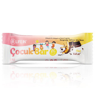 Life In Children's Energy Bar - Gluten-Free, Sugar-Free Banana & Cocoa Snack Bar for Kids Life In Children's Energy Bar - Healthy Gluten-Free Snack children's energy bar, gluten-free snack, sugar-free children's snack, healthy children's nutrition, banana and cocoa energy bar, kids' snack, healthy snacking, gluten-free, sugar-free, high in fiber, vitamin D, calcium, iron