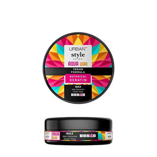 Urban Care Style Guide Wax Aqua - Moisture Resistant Hair Wax with Keratin, Paraben & Silicone Free (3.38 fl oz) Urban Care Hair Wax - Moisture Resistant & Natural Hair Wax, Styling Wax, Moisture Resistant Hair Product, Paraben Free Hair Care, Silicone Free Hair Wax, Keratin Hair Product, Natural Hair Care, Long Lasting Hair Style, Humid Weather Hair Care, Chemical Free Hair Products, Hair Styling for Men, Hair Styling for Women, Urban Care Products