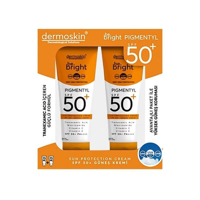 Dermoskin Be Bright Pigmentyl Sunscreen Cream SPF 50+ for Sensitive Skin - Moisturizing, Anti-Pigmentation Protection