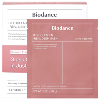 Bio Collagen Real Deep Mask for Pore Minimizing & Firming Care - Enhance Skin Elasticity & Hydration