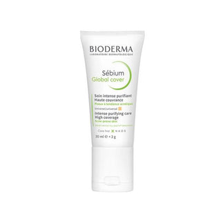Bioderma Sebium Global Cover Cream 30ml, Texture of Bioderma Sebium Global Cover Cream, Usage of Bioderma Sebium Global Cover on skin Bioderma Sebium Global Cover Cream - Acne Care | 30ml Bioderma Sebium Global Cover Cream - 30ml for Acne Prone Skin bioderma, acne-care, sebium-global-cover, cream, 30ml, color-correcting, teenagers, adults, acne-prone-skin, ai-generated