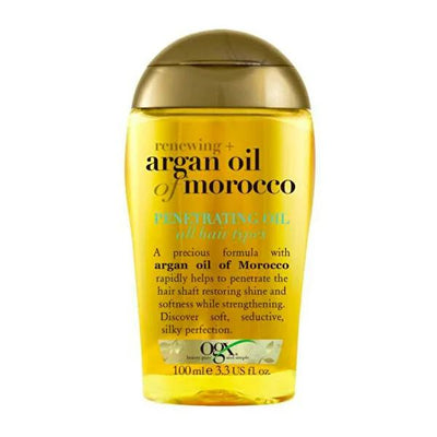 OGX Argan Oil of Morocco Hair Oil: Revitalize Dry & Damaged Hair with Sulfate-Free Formula, Intense Moisture & Shine (3.