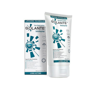 Solante Immuna Sunscreen for Sensitive Skin - High SPF 50+ Anti-Aging Sun Protection - Water-Resistant, Fragrance-Free, 5.07 fl oz Solante Immuna Sunscreen SPF 50+ - Sensitive Skin Protection sunscreen for sensitive skin, high SPF sunscreen, anti-aging sun protection, water-resistant sunscreen, fragrance-free sunscreen, skin cancer prevention, broad-spectrum sunblock, dermatologist recommended sunscreen, daily sun protection, outdoor activity sunscreen