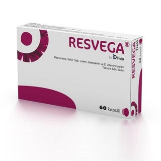 Resvega - Antioxidant Support with Resveratrol, Omega-3 & Vitamins - 60 Capsules