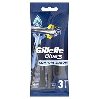 Gillette Blue3 Disposable Razor Blades for Men - 3 Blades for a Closer Shave, Advanced Lubricating Strip Gillette Blue3 Disposable Razor Blades for Men Disposable razor blades for men, Gillette Blue3, Male grooming products, Shaving blades, Men's shaving kits, Men's grooming, Shaving, Personal care, Gillette, Blue3, Disposable razors, Men's razors, Shaving kits, Grooming essentials
