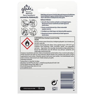 Glade Bathroom Air Freshener Device with Lavender Fragrance - Compact, Wall Mountable, Aerosol Refillable