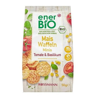 Enerbio Organic Tomato Basil Popcorn - Healthy Vegan Gluten-Free Snack, 50g Enerbio Organic Tomato Basil Popcorn - Healthy Snack organic popcorn, vegan snack, gluten-free, tomato basil flavor, healthy snacking, eco-friendly, sustainable, healthy eating, snack options, Enerbio