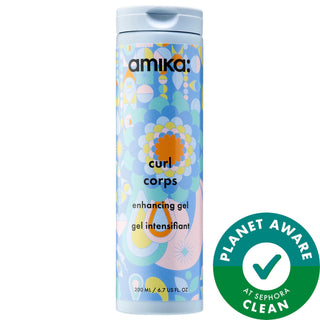 Amika Curl Corps: Curl Enhancing Hair Gel - Anti-Frizz Vegan Formula with Sea Buckthorn for Defined, Bouncy Curls Amika Curl Corps: Vegan Curl Enhancing Gel | Frizz Control curl enhancing gel, anti frizz hair gel, vegan hair gel, curl boosting gel, sea buckthorn hair product, hair gel for curly hair, hair gel for wavy hair, sulfate free hair gel, paraben free hair gel, clean beauty hair gel, curl defining gel, hair styling, curl control, frizz control, wavy hair, curly hair, coily hair, vegan hair care, cru