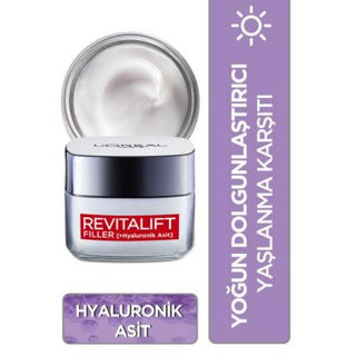 Loreal Paris Revitalift Filler Anti-Ageing Day Cream with Hyaluronic Acid - 50ml Loreal Paris Revitalift Filler Day Cream with Hyaluronic Acid Loreal Paris Revitalift Filler, Anti-Aging Day Cream, Hyaluronic Acid Skincare, Wrinkle Fighting Moisturizer, 40-60 age skincare, anti-aging cream, day cream, moisturizer, skincare, hyaluronic acid, anti-wrinkle, skincare for mature skin, facial cream, daytime skincare routine