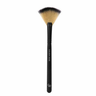 golden rose fan brush front view, golden rose fan brush side view Golden Rose Fan Brush - Versatile Makeup Application Tool Golden Rose Fan Brush - Perfect for Bronzer & Highlighter golden-rose, fan-brush, makeup-tool, bronzer-application, highlighter-brush, beauty-accessory, ai-generated, makeup-essentials, professional-brush, makeup-removal-tool