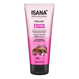 Isana Professional Keratin Hair Conditioner: Repair Damaged, Brittle Hair - Silicone & Microplastic Free, Marula Oil - Strengthens & Revitalizes Isana Keratin Hair Repair: Silicone-Free Conditioner for Damaged Hair keratin hair conditioner, damaged hair repair, brittle hair treatment, silicone-free conditioner, microplastic-free hair care, marula oil hair conditioner, hair strengthening conditioner, Isana hair conditioner, hair conditioner for damaged hair, hair repair conditioner, hair conditioner, damaged
